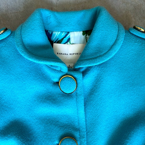 Banana Republic Spring Coat - Robin’s Egg Blue - Women’s Size S - Picture 2 of 6